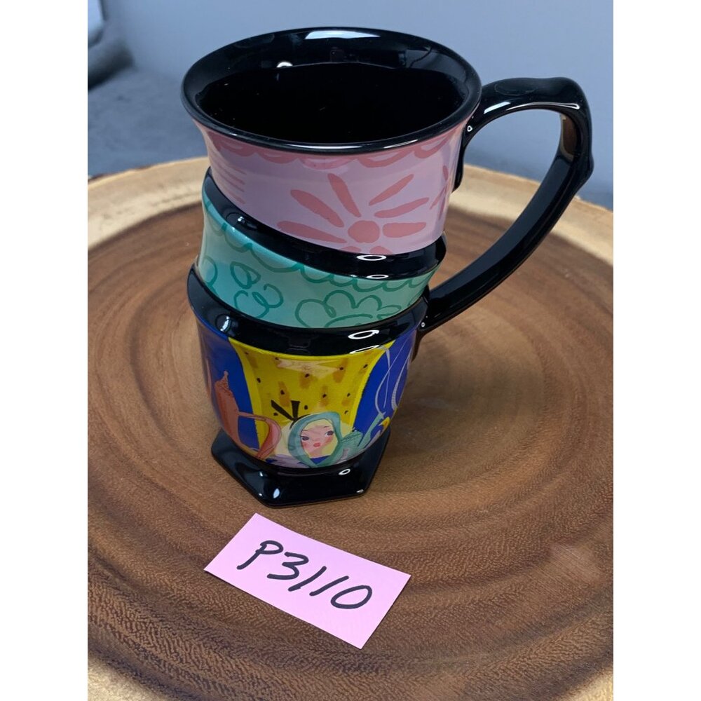Disney Mary Blair Alice In Wonderland Mad Hatter Stacked Mug 10 Oz Hexagonal Sto - Picture 11 of 11